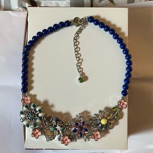 Lia Sophia Multi Color Floral Necklace